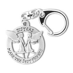 Sisters Make the Best Friends Pewter Key Ring - 3993KP Sisters Make the Best Friends Pewter Key Ring - 3993KP